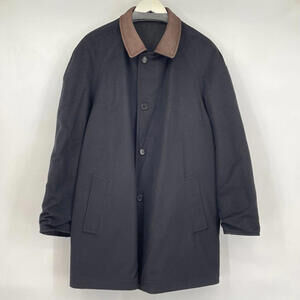 Men's Isaia Reversible Wool/Cashmere Black/Charcoal Jacket US42/IT52